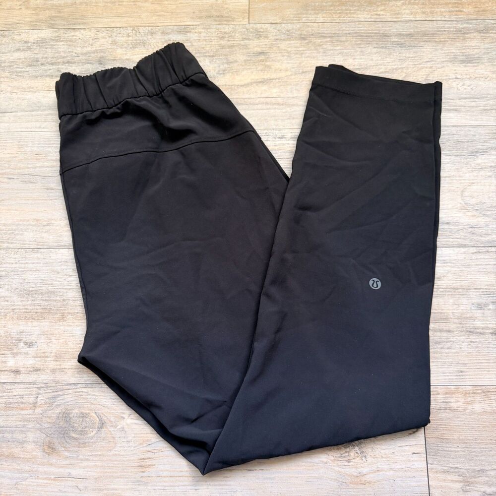 Lululemon On The Fly Pant Woven Black Size 8 26" Inseam Travel Career Athleisure - Picture 2 of 8